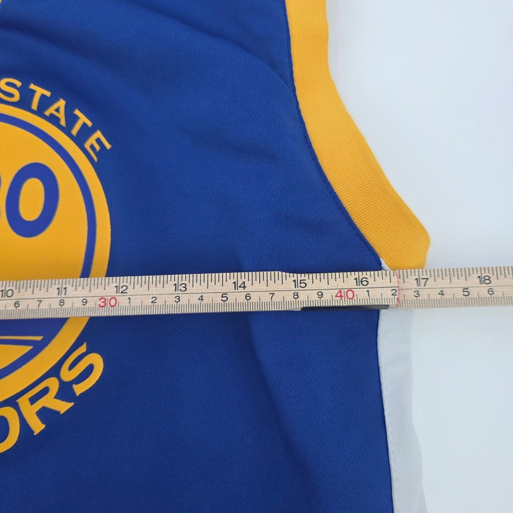 ADIDAS STEPH CURRY GOLDEN STATE WARRIORS JERSEY YOUTH LARGE 14-16 BLUE NBA 30 - Picture 11 of 12